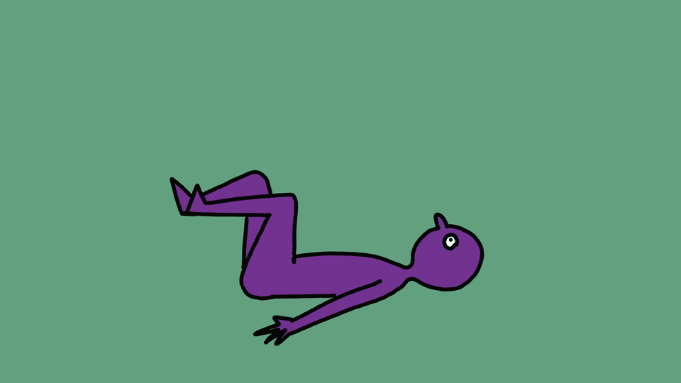 tapping the feet left and right