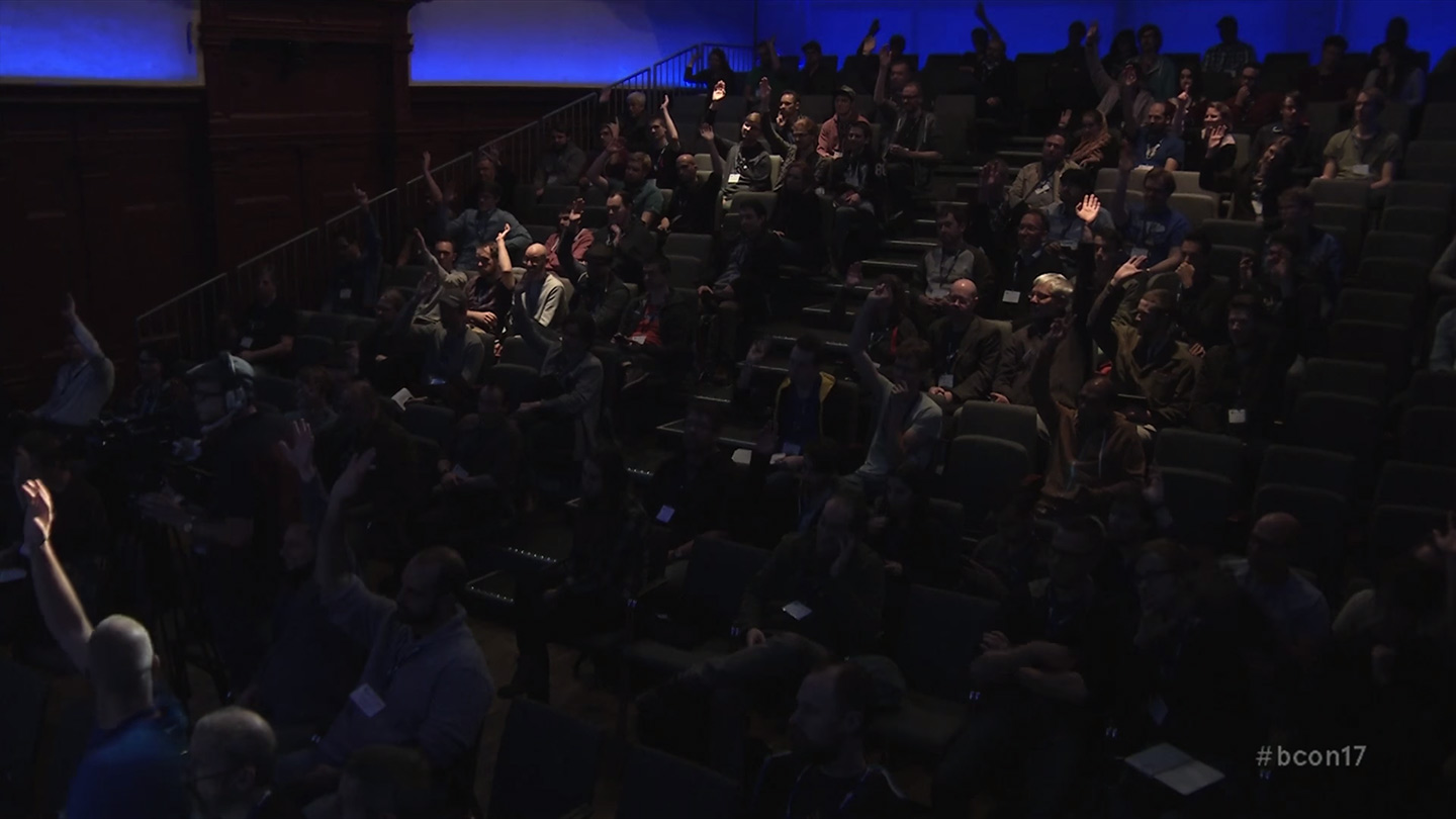 Screengrabs from the Blender Conference Stream