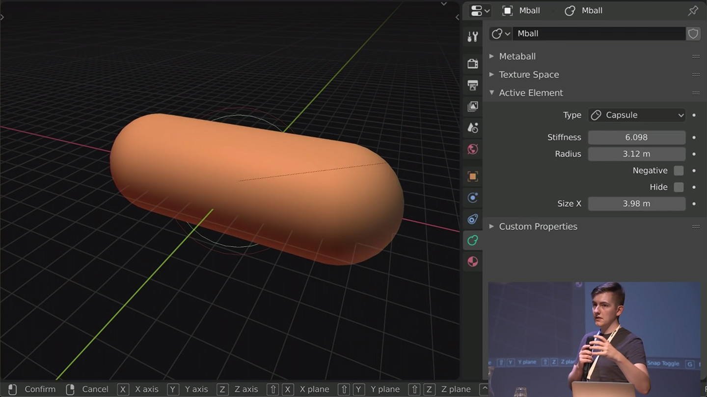 Screengrabs from the Blender Conference Stream