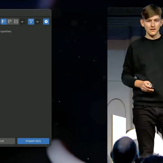 This talk is available on Youtube The Quest for Round Cap Curves. Big thank you to the Blender Conference Team for giving me the opportunity to speak at the famous Amsterdam Conference.